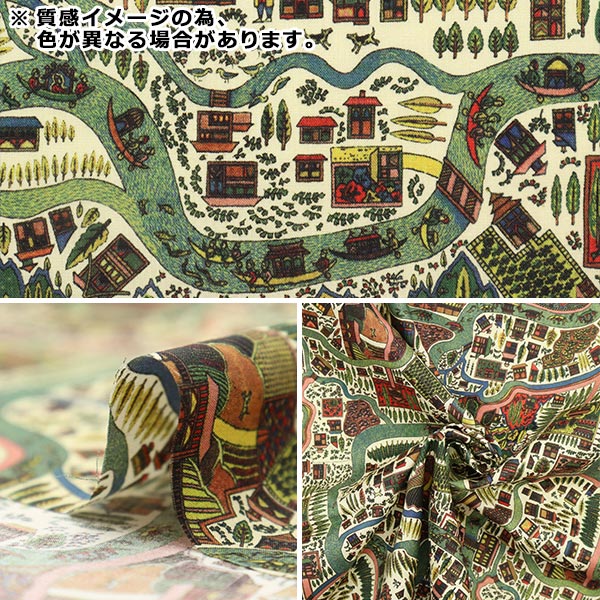 [From quantity 5] Fabric "Liberty Liberty Print Tana lawn Pattern map 3633192-23ct" Liberty Japan