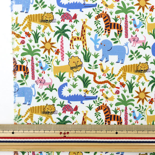 [From quantity 5] Fabric "Liberty Liberty Print No. 11 Canvas Louise Jungle 363J6440-J23A" Liberty Japan