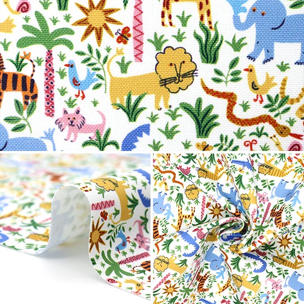 [From quantity 5] Fabric "Liberty Liberty Print No. 11 Canvas Louise Jungle 363J6440-J23A" Liberty Japan