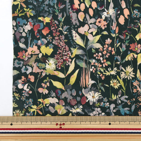 [From quantity 5] Fabric "Liberty Fabric Recycled Nylon Lip Ferda 21-3631116-VR" Liberty Japan