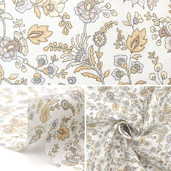 [From quantity 5] Fabric "Liberty Fabric Flanders Linen Kazusa 3633118-J23C" Liberty Japan