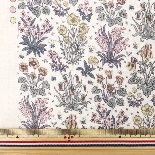 [From quantity 5] Fabric "Liberty Fabric Flanders Linen Columbustadi 3633133-J23A" Liberty Japan