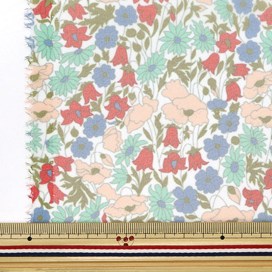 [From quantity 5] Fabric "Liberty Fabric Polyester Organdy Poppy and Daisy 3632104-LA" Liberty Japan