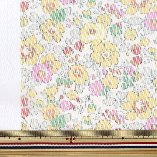 [From quantity 5] Fabric "Liberty Fabric Polyester Tulle Vetzy 3332019-LW" Liberty Japan