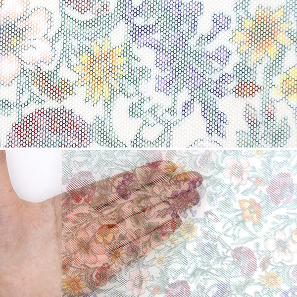 [From quantity 5] Fabric "Liberty Fabric Polyester Tulle Rachel Medu 2349022-X" Liberty Japan