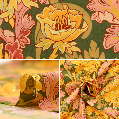 [来自数量5] 织物 “自由结构 塔纳草坪 Ash Bee Poppy 363J6821-A" Liberty Japan