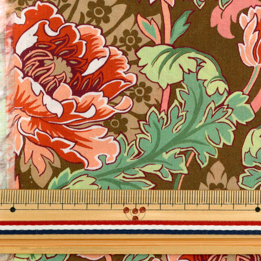 [来自数量5] 织物 “自由结构 塔纳草坪 Ash Bee Poppy 363J6821-C" Liberty Japan