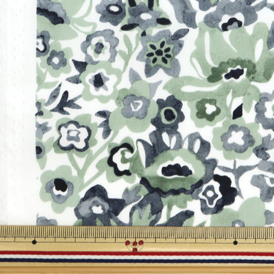 [来自数量5] 织物 “自由结构 塔纳草坪 Pois Garden DC32591-B" Liberty Japan