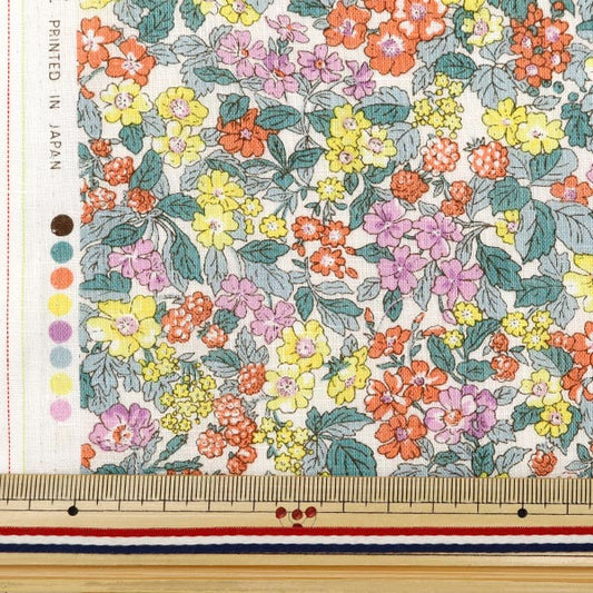[From quantity 5] Fabric "Liberty Fabric Flanders Linen Hedgeiloulumble 3634106-24B" Liberty Japan