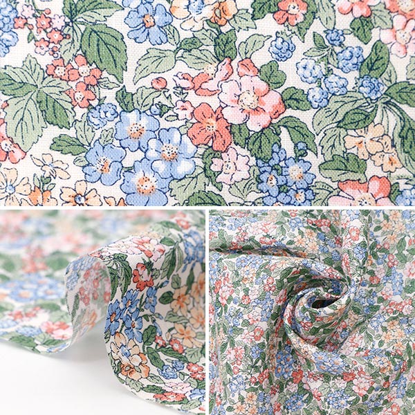 [From quantity 5] Fabric "Liberty Fabric Flanders Linen Hedgeilou Rumble 3634106-J24E" Liberty Japan
