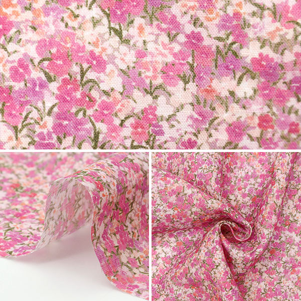 [From quantity 5] Fabric "Liberty Fabric Flanders Linen Arriet Violet 3634133-J24A" Liberty Japan