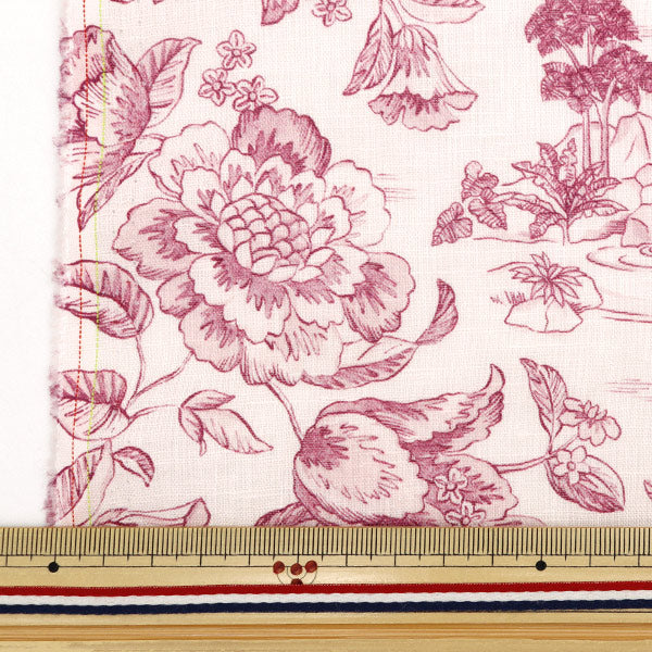 [From quantity 5] Fabric "Liberty Fabric Flanders Linen Delft Lulf Goon 3634135-J24A" Liberty Japan