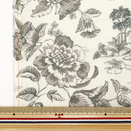 [From quantity 5] Fabric "Liberty Fabric Flanders Linen Delft Lulgoon 3634135-J24B" Liberty Japan