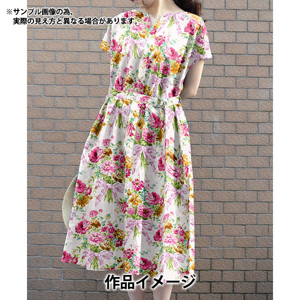 [来自数量5] 织物 “自由结构 塔纳草坪 弓花束36374401-C" Liberty Japan