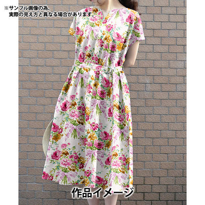 [来自数量5] 织物 “自由结构 塔纳草坪 弓花束36374401-C" Liberty Japan
