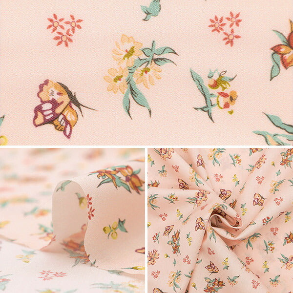 [From quantity 5] Fabric "Liberty Fabric OrganicTana lawn Lily Butterfly 157J914-24BU" Liberty Japan