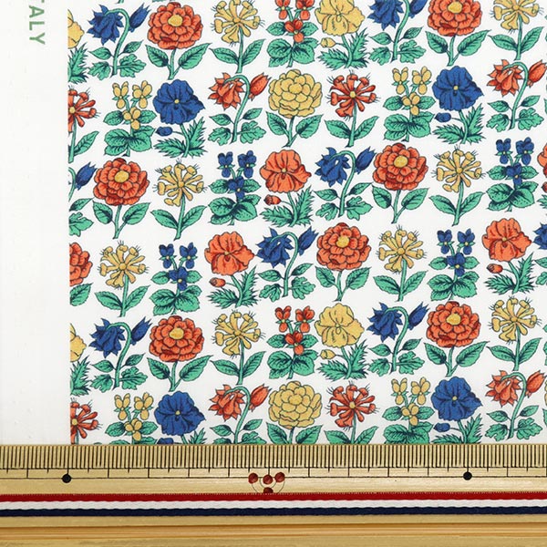 [来自数量5] 织物 “自由织物有机塔纳草坪 达瓦里亚花157J916-24DU" Liberty Japan
