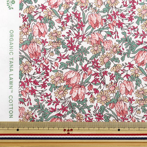[From quantity 5] Fabric "Liberty Fabric OrganicTana lawn Frances Katylip 157J918-24AU" Liberty Japan