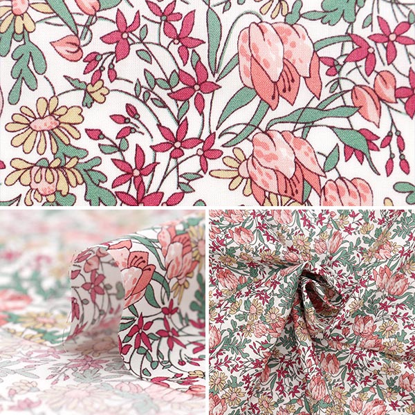 [From quantity 5] Fabric "Liberty Fabric OrganicTana lawn Frances Katylip 157J918-24AU" Liberty Japan