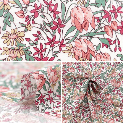 [From quantity 5] Fabric "Liberty Fabric OrganicTana lawn Frances Katylip 157J918-24AU" Liberty Japan