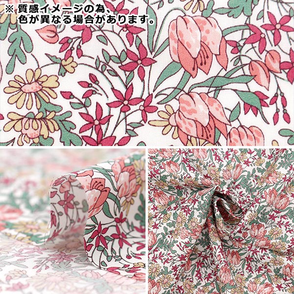 [From quantity 5] Fabric "Liberty Fabric OrganicTana lawn Frances Katylip 157J918-24DU" Liberty Japan