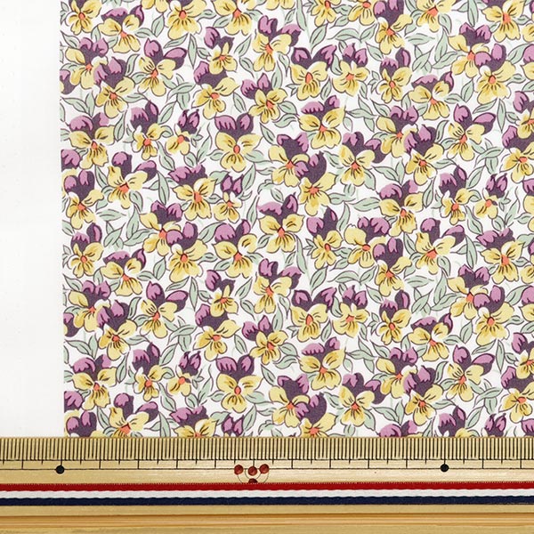 [来自数量5] 织物 “自由织物有机塔纳草坪 Alaria Pansy 157J924-24CU" Liberty Japan