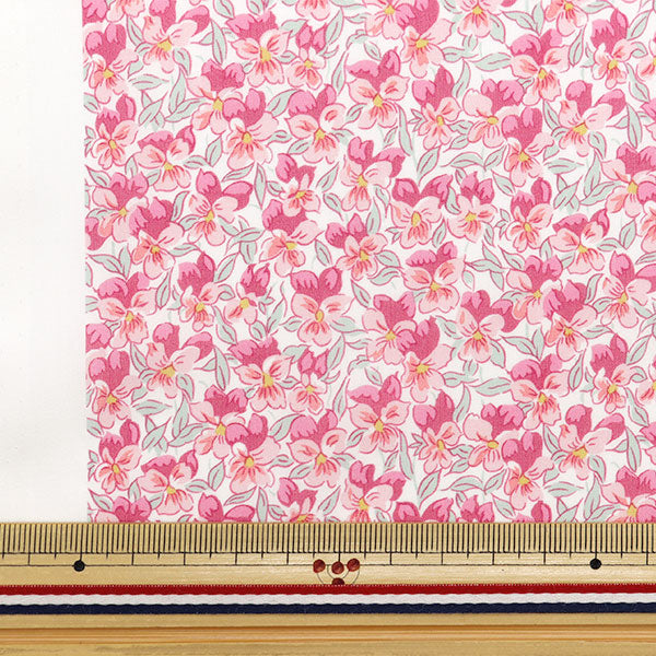 [来自数量5] 织物 “自由织物有机塔纳草坪 Alaria Pansy 157J924-24DU" Liberty Japan