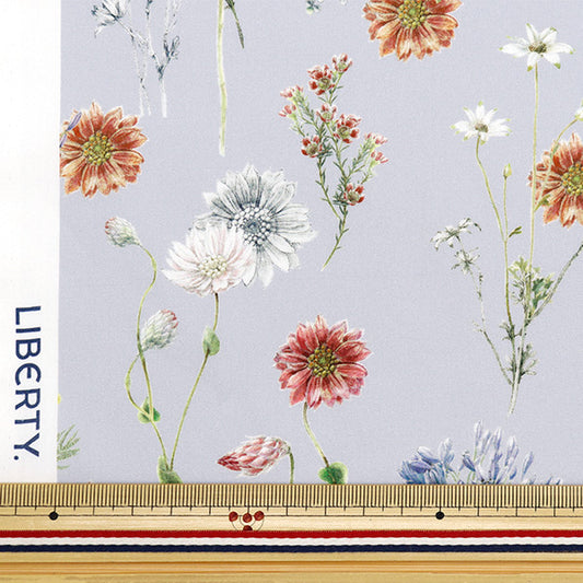 [来自数量5] 织物 “自由结构 塔纳草坪 波尔卡花卉363J4216-24DU" Liberty Japan