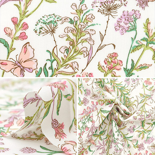[来自数量5] 织物 “自由结构 塔纳草坪 ButterflyMedu 363J4226-24AU" Liberty Japan