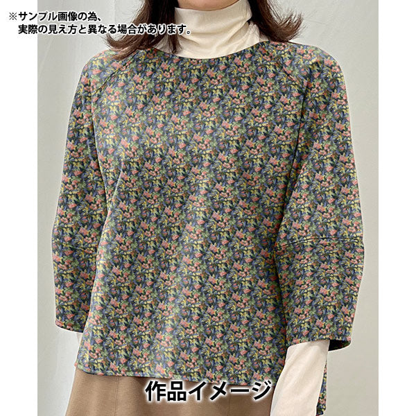 [From quantity 5] Fabric "Liberty Fabric Airy Cott Ivi DC28990-J24B" Liberty Japan