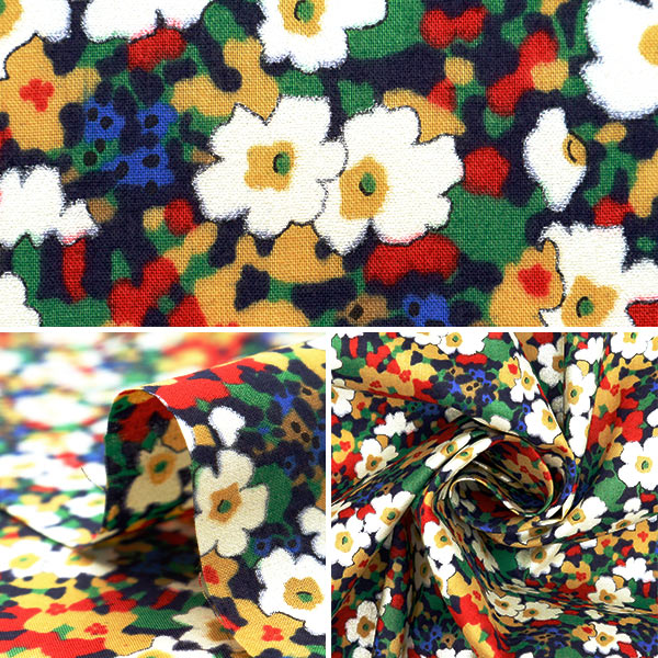 [From quantity 5] Fabric "Liberty Fabric Tana lawn Pearly Christmas Cuteis 3630183P24A" Liberty Japan