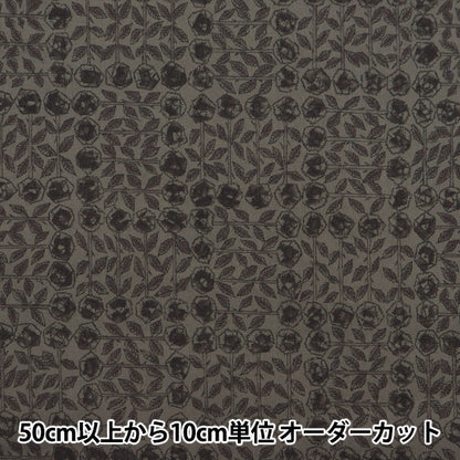 [From quantity 5] Fabric "Liberty Fabric Tana lawn Sleeping Rose Black 3630275-J24F" 【Yuzawayaoriginal】