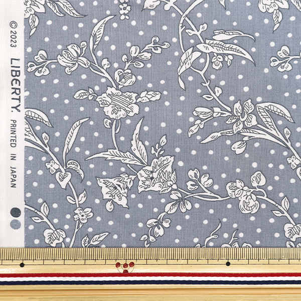 [From quantity 5] Fabric "Liberty Fabric Tana lawn Mallory shrinking cusumu blue 5491108S-J24F" 【Yuzawayaoriginal】