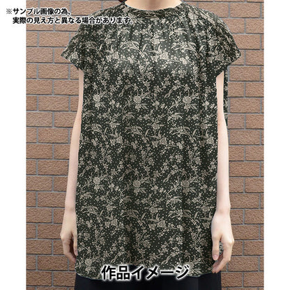 [From quantity 5] Fabric "Liberty Fabric Tana lawn Mallory reduction black 5491108S-J24G" 【Yuzawayaoriginal】