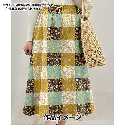[来自数量5] 织物 “自由结构 塔纳草坪 Rosita检查363512625BU" Liberty Japan