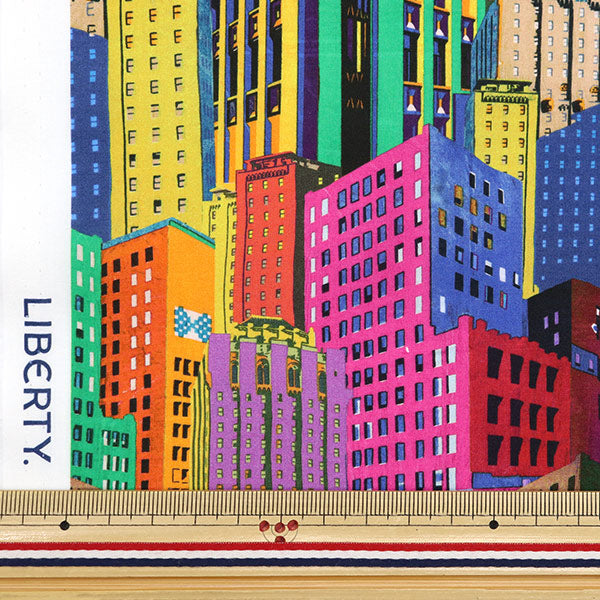 [From quantity 5] Fabric "Liberty Fabric Tana lawn Burner Building 363513025AU" Liberty Japan