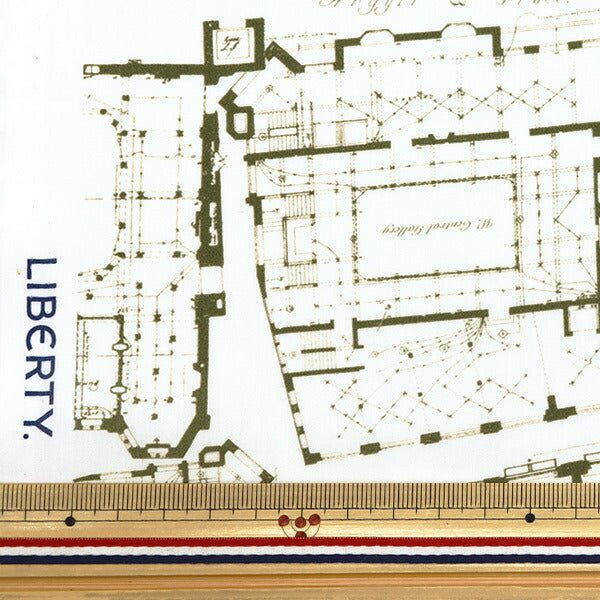 [From quantity 5] Fabric "Liberty Fabric Tana lawn Bloop Rinz 363515525BU" Liberty Japan