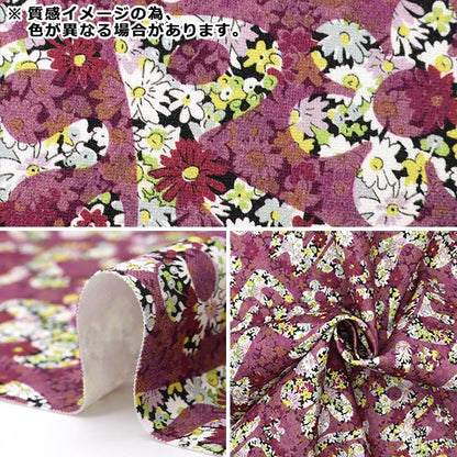 [Quantity starting from 5] Fabric "Liberty Fabrics No. 11 Canvas Flower Power 3634241-24C" Liberty Japan