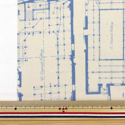 [数量从5开始] 织物 “自由织物编号11帆布蓝色Prinz 1225106L-J25A" Liberty Japan