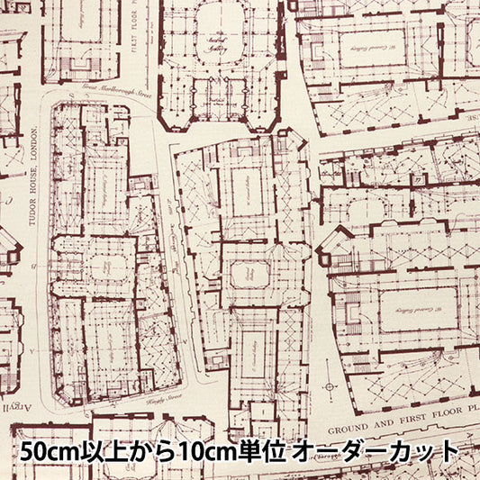 [数量从5开始] 织物 “自由面料11帆布蓝色Prinz 1225106L-J25B" Liberty Japan