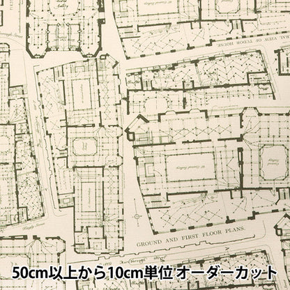 [数量从5开始] 织物 “自由织物11号帆布蓝色Prinz 1225106L-J25C" Liberty Japan