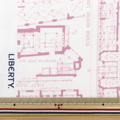 [数量从5开始] 织物 “自由面料11帆布蓝色Prinz 1225106L-J25D" Liberty Japan