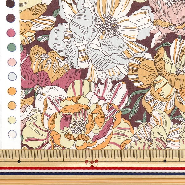 [Quantity starting from 5] Fabric "Liberty Fabrics" Tana lawn Blackburn 3631226-YE" Liberty Japan