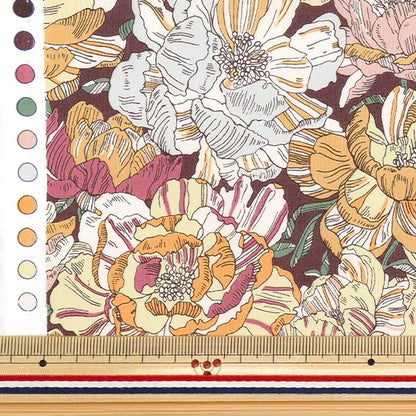 [Quantity starting from 5] Fabric "Liberty Fabrics" Tana lawn Blackburn 3631226-YE" Liberty Japan