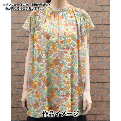 [数量从5开始] 织物 “自由织物” 塔纳草坪 Clalabel 3634001-Ze" Liberty Japan