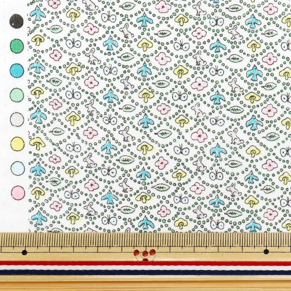 [Quantity starting from 5] Fabric "Liberty Fabrics" Tana lawn Forest Wave DC33507-WE" Liberty Japan
