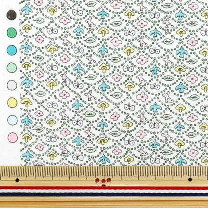 [Quantity starting from 5] Fabric "Liberty Fabrics" Tana lawn Forest Wave DC33507-WE" Liberty Japan