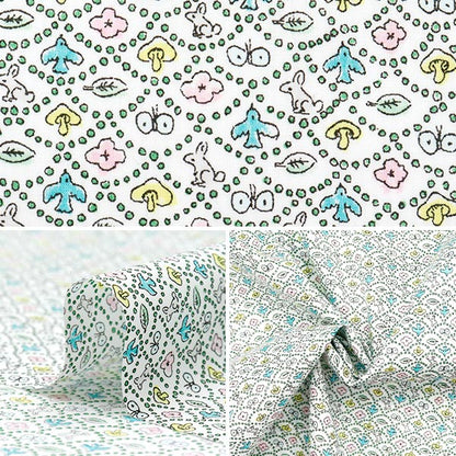 [Quantity starting from 5] Fabric "Liberty Fabrics" Tana lawn Forest Wave DC33507-WE" Liberty Japan