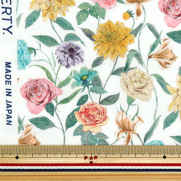 [Quantity starting from 5] Fabric "Liberty Fabrics" Tana lawn Gouache Garden 363J6417-YE" Liberty Japan