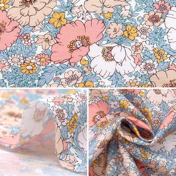 [数量从5开始] 织物 “ Liberty Fabrics 60/2 Tenjiku Medu歌曲3632126-AK" Liberty Japan